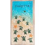 Zen Kadife Caretta Unisex Plaj Havlusu 75X155 Çok Renkli LSTD