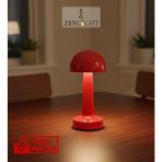 Zen Light Mantar Masa Lambası - Kırmızı