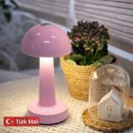 Zen Light Mantar Masa Lambası - Pembe