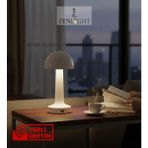 Zen Light Mantar Metal Masa Lambası - Beyaz