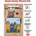 Zen Mozaik Çocuk Mozaik Seti-Dikkat ve El Becerisi Geliştirici Sanatsal Eğitici Oyuncak Unicorn/pony - Evler