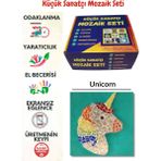Zen Mozaik Çocuk Mozaik Seti-Dikkat ve El Becerisi Geliştirici Sanatsal Eğitici Oyuncak Unicorn/pony