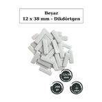 Zen Mozaik Sanatsal Mozaik Çalışmalarınız için 12 x38 mm - Dikdörtgen Cam Mozaik Taşı