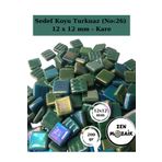 Zen Mozaik Sanatsal Mozaik Çalışmalarınız için 12x 12 mm Kare - Sedefli Cam Mozaik Taşı (200 gr)
