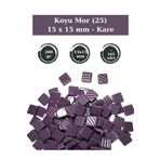 Zen Mozaik Sanatsal Mozaik Çalışmalarınız için 15 x15 mm - Kare Cam Mozaik Taşı (200 gr)