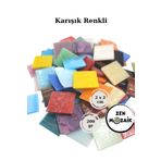 Zen Mozaik Sanatsal Mozaik Çalışmalarınız için 20x20 mm (2 x 2 cm) Renkli Cam Mozaik Taşı