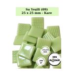 Zen Mozaik Sanatsal Mozaik Çalışmalarınız için 25 x25 mm - Kare Cam Mozaik Taşı