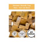 Zen Mozaik Sanatsal Mozaik Çalışmalarınız için Mermer Mozaik Taşı - (1*1 cm Kare)