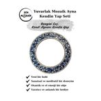 Zen Mozaik Yuvarlak Mozaik Ayna Yapım Seti - Eğlenceli Kendin Yap Sanat Etkinliği
