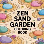 Zen Sand Garden Coloring Book: Peaceful Zen sand garden coloring book, mindfulness coloring book for adults, stress relief coloring book, relaxing ... book, calming meditative coloring book