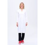 ZENAPRON Kadın Gömlek Yaka Tesettür Boy Doktor - Öğretmen Önlüğü