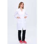 ZENAPRON Kadın Gömlek Yaka Uzun Boy Doktor - Öğretmen Önlüğü