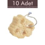 Zencefil Organik 10 Adet Kabak Lifi Doğal Bulaşık Süngeri Banyo Kesesi Loofah Sponge İpli Kabak Kesesi Kalın Büyük