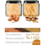 Zencefil Organik 2 Çeşit Badem Ezmesi Yer Fıstığı Ezmesi Bi Kavanoz 330 cc - 300 gr