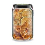 Zencefil Organik Mandalin Kurusu Bi Kavanoz 660 cc. Cam Kavanozda Saf Katkısız Kuru Mandalina Cipsi Dried Tangerine