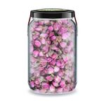 Zencefil Organik Tomurcuk Pembe Gül Kurusu Isparta Gülü Bi Kavanoz 660 cc. Cam Kavanozda Tomurcuk Gül Dried Rose Bud