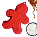 Zencefilli Kurabiye Adam Bakeware Tepsisi, Noel Zencefilli Kurabiye Kek Kalıbı - Silikon Noel Zencefilli Kurabiye Adam Pişirme Kalıpları | Silikon Noel Zencefilli Kurabiye Adam Noel Pişirme Kek,