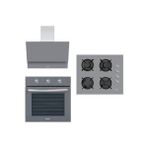 Zendi Turbo Gri Ankastre Set (ZD.1015.G-ZO.22475.G-ZF.3351.G)