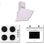 Zendi ZD1012W+ZO22472W+ZF3002W Beyaz 3'lü Ankastre Set