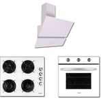 Zendi ZD1022W-ZO22422W-ZF3012W Beyaz 3'lü Ankastre Set