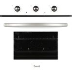 Zendi ZF3012W Beyaz Siyah Turbo Ankastre Fırın