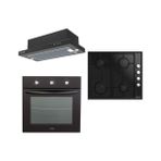 Zendi ZS4002B Ankastre Set -Dolap Altı Aspiratör-Emaye Ocak-Statik Fırın (ZD1201B-ZO21411B-ZF3301B)