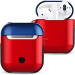 Zengezur Newface Airpods 2 (2.nesil) 3in1 Kılıf - Lacivert-Kırmızı
