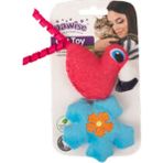 Zengezur Pawise Örgü Kedi Oyuncağı Kuş - Çiçek - Renkli