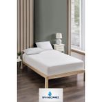 Zengin Home Alez Full Kenar Mikro Fitted Sıvı Geçirmez Sessiz Çift Kişilik-Tek Kişilik-Bebek Yatak Koruyucu Alez - Beyaz - 180 x 200 cm
