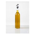 ZenGlow 750 ml Şık Tasarım Cam Şişe - Zeytinyağlık ve Sirkelik Şarap şişesi 1 adet tıpa