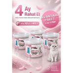 ZeniCat 4 Al 3 Öde! Bebek Pudralı Bentonit Kedi Kumu - Ince Taneli, Güçlü Topaklanan, Uzun Süreli Ferahlık, Kovalı