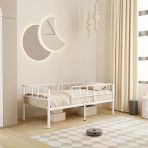 Zenit Metal Karyola Beyaz 100X200 Cm, Korkuluklu Karyola, Daybed