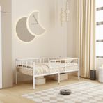 Zenit Metal Karyola Beyaz 90X200 Cm, Korkuluklu Karyola, Daybed - 90 x 200
