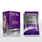Zenix Professional Gri ve Beyaz Saçlar için Silver Şampuan, 35 ml, Nötralize Edici ve Parlatıcı, Saşe