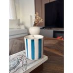 Zeniz Objects El Yapımı Seramik Mum | %100 Doğal Soya Wax | Amber Kokulu Dekoratif Mum - 1 Adet