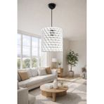 Zeniz Objects Modern Petek Desenli Sarkıt Avize | Dekoratif Minimal Tavan Lambası | LED Uyumlu Tasarım Avize - 1 - Beyaz