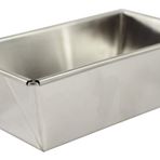 Zenker 62234 mini kek kalıbı, kalaylı, 15,5 x 8,5 x 5 cm, gümüş çizgi