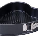 Zenker Kalp şeklinde kelepçeli kek kalıbı Perfect Black – 27 x 25 x 7 cm kalp şeklinde yüksek kaliteli pişirme kalıbı, sevgililer günü ve anneler günü için, yapışmaz kaplama + 230 °C Alman malı