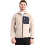 Zenobya Garnili Paraşüt Polar Ceket - Bej - Zenobya - XL