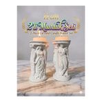 zenstone Antik Roma Serisi 2'li Tealight Mumluk - Tasarım Ev Hediyesi Dekoratif Sütun-Heykel - obje 11cm