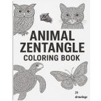 Zentangle Animal Coloring Book |: 24 Intricate Animal Designs for Relaxation and Mindful Coloring | 8.5x11 in | Cream Paper | Bleed