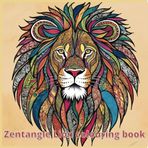 Zentangle Lion Colouring Book