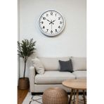 Zentime 40 cm Beyaz Modern Duvar Saati - 01