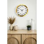 Zentime Royal Gold 36 Cm Metal Duvar Saati - 01