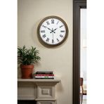Zentime Vintage Zarafet 36 Cm Metal Duvar Saati - 54 - Eskitme