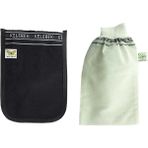 Zenvia 2 Adet Kalın Siyah ve Beyaz Hamam Kesesi 25X17 cm ZNV2025