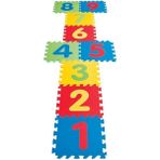 Zenvia 9 Parça Büyük Boy Rakamlı Sayılı Sünger Yapılı Oyun Karosu Yer Matı Puzzle Yapboz