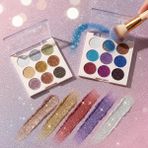 Zenvia 9 Renk Glitter Diamond Far Paleti - 2'li Set - 000-Siyah