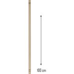 Zenvia Ahşap 100 cm Hamur Açma Şekillendirme Oklavası ROYALEKS-56041 (ZNV-556) - Çok Renkli