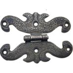 Zenvia Antika Tarz Dekoratif Pirinç Kelebek Menteşe - 63X45 Mm, Oksit - Renkli - 1